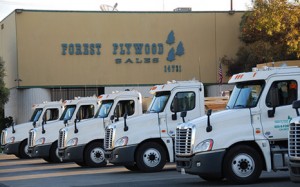 Lumber delivery in California