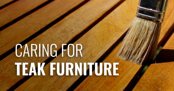 Cleaning store teak furniture